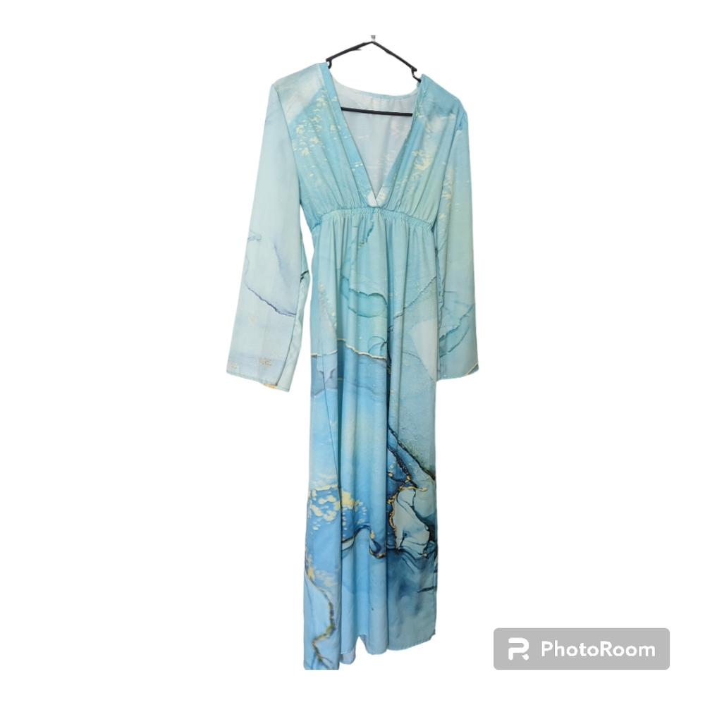 Noracora Aqua Maxi dress